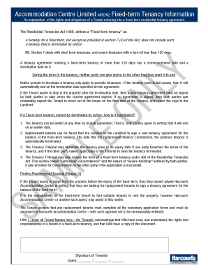 New Zealand Fixed-Term Tenancy Information