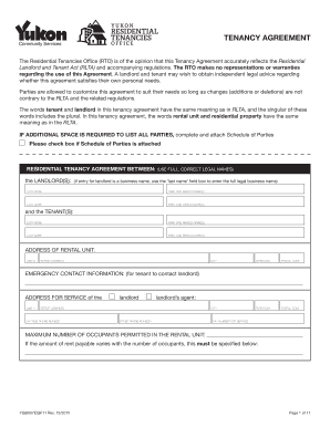Residential Tenancy Agreement
