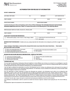 Authorization for Release of Information