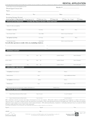 Rental Application Form