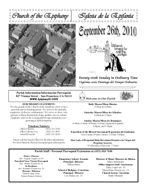 Church of the Epiphany Parish Information