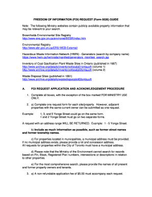 Freedom of Information Request Form 0026