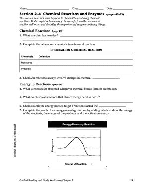 Chemistry of Life Worksheet
