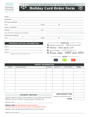 Updated HISD Holiday Card Order Form 110615.indd - houstonisd