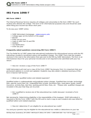 IRS Form 1098-T