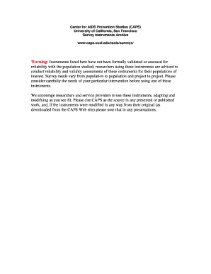 Quantitative Survey for Women Visiting Incarcerated Partners