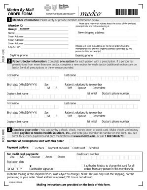 Medco By Mail Order Form