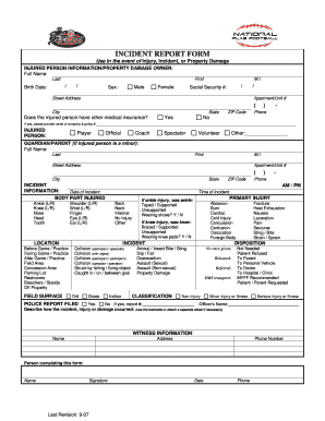 Incident Report Form