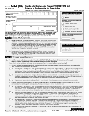 Formulario 941-X (PR)