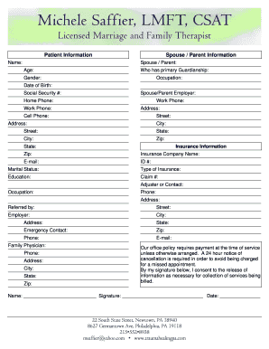 Patient Information Form