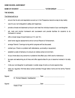 Home School Agreement