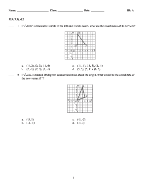 Geometry Transformation Quiz