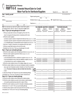Illinois Amended Motor Fuel Tax Return
