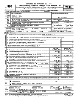 IRS Form 990 2014
