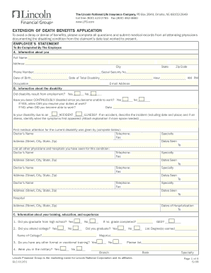 Extension of Death Benefits Application