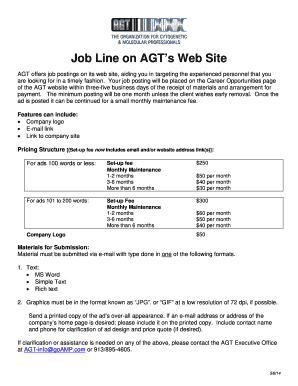 Sample company introduction letter to clients pdf - Introducing Job Line on AGTs Home Page - agt-info