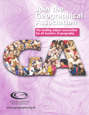 Geographical Association Membership Application Form