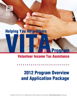 IRS VITA Grant Program Application