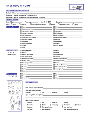 Case Report Form