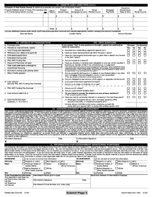 Freddie Mac Fannie Mae Uniform Residential Loan Application