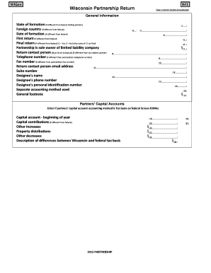 Wisconsin Partnership Tax Return