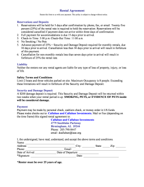 Rental Agreement