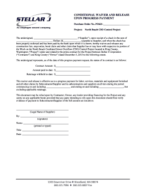 Conditional Waiver and Release Upon Progress Payment