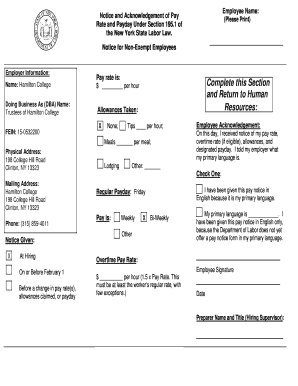 New York State Employee Pay Notice
