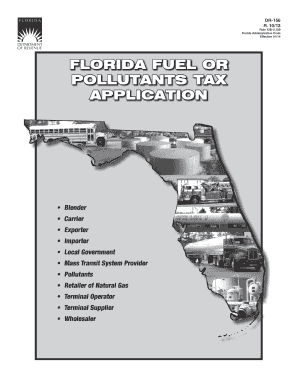 Florida Fuel or Pollutants Tax Application DR-156