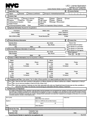 New York License Application