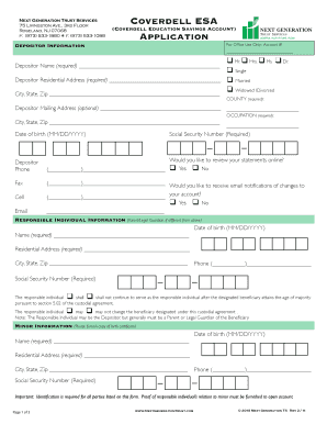 Coverdell ESA Application Form