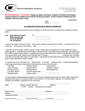 Authorization for Release of Medical Information