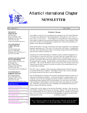 Whats a good a1c - PAGE 1 Atlantic International Chapter - aicfisheriesorg - aic fisheries