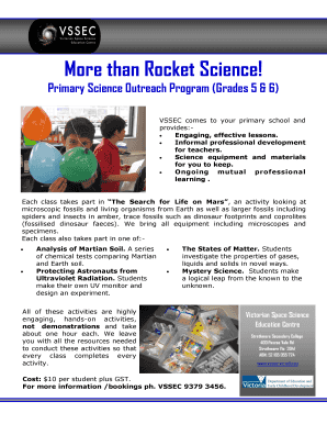 More than Rocket Science - vssecviceduau - vssec vic edu