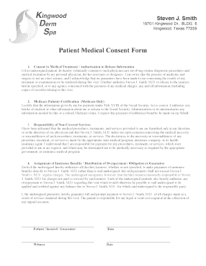 Patient Medical Consent Form