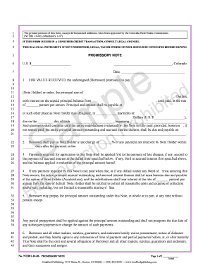 Colorado Promissory Note