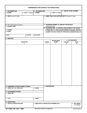Communication Service Authorization