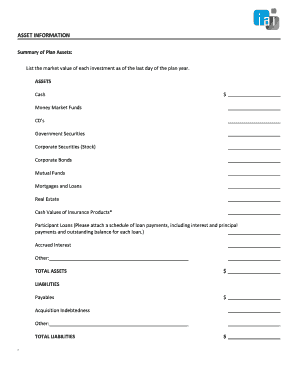 Asset Information Form
