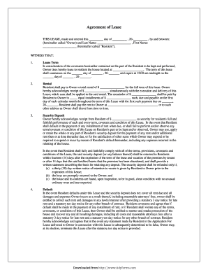 Residential Lease Agreement Template