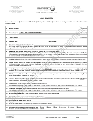 Georgia Residential Lease Agreement