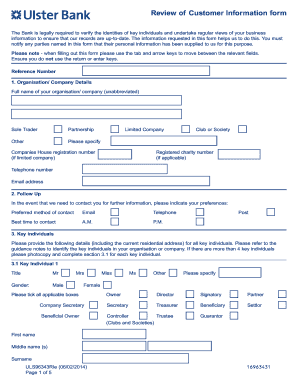 Customer Information Form