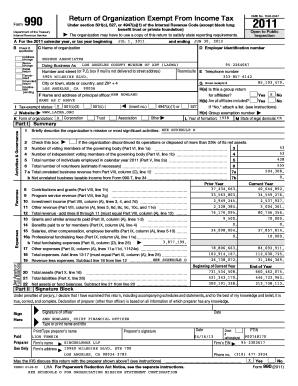 Form 990 Return of Organization Exempt From Income Tax