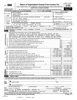 Form 990 Return of Organization Exempt From Income Tax