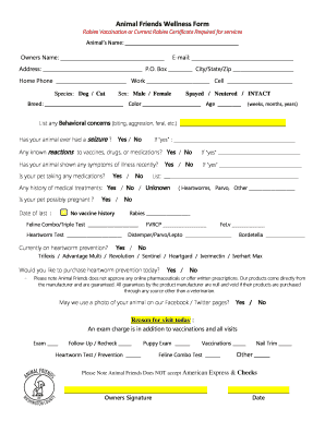 Printable fillable rabies certificate - Edit, Fill Out & Download Hot