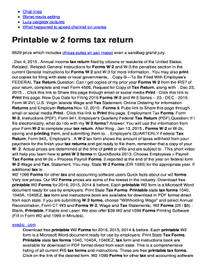 W-2 Tax Form