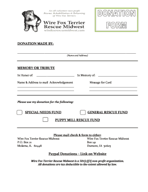 Donation Form