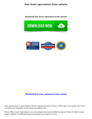 Ontario Residential Lease Agreement