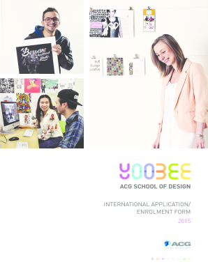 International Application Enrolment Form