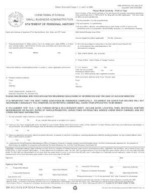 SBA Loan Application Checklist