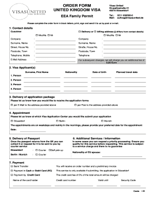 UNITED KINGDOM VISA Grupellostrae 21